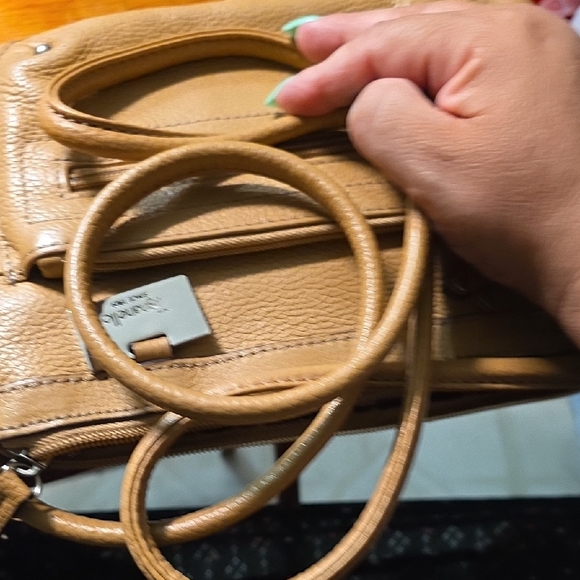 Tignanello Tan Pebbled Leather Crossbody Bag - Picture 11 of 11